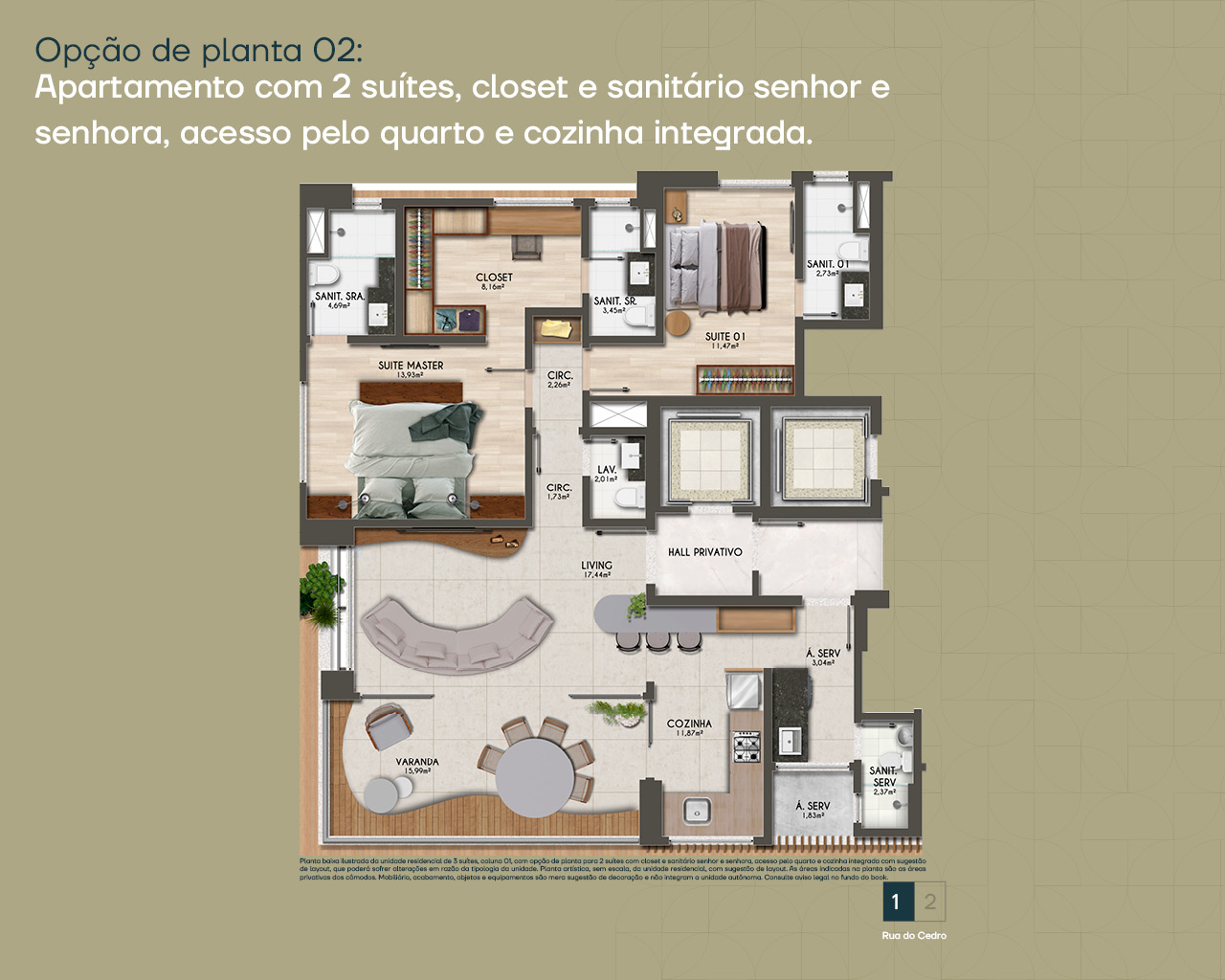 Oke Horto, apartamentos de 2 e 3 quartos no Horto Florestal em